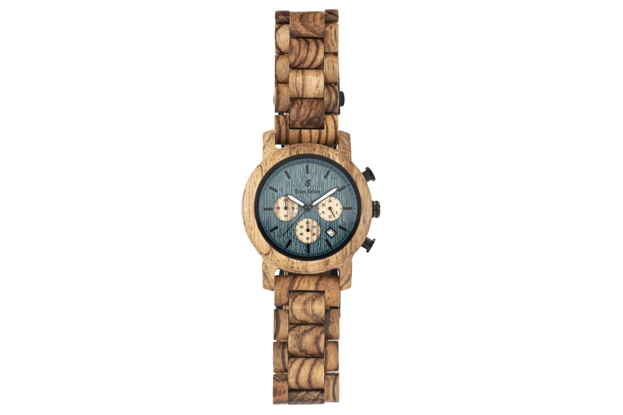 Unendlich U Infinity U - Orologio da uomo in legno tondo fatto Unendlich U Infinity U - Orologio da uomo in legno tondo fatto